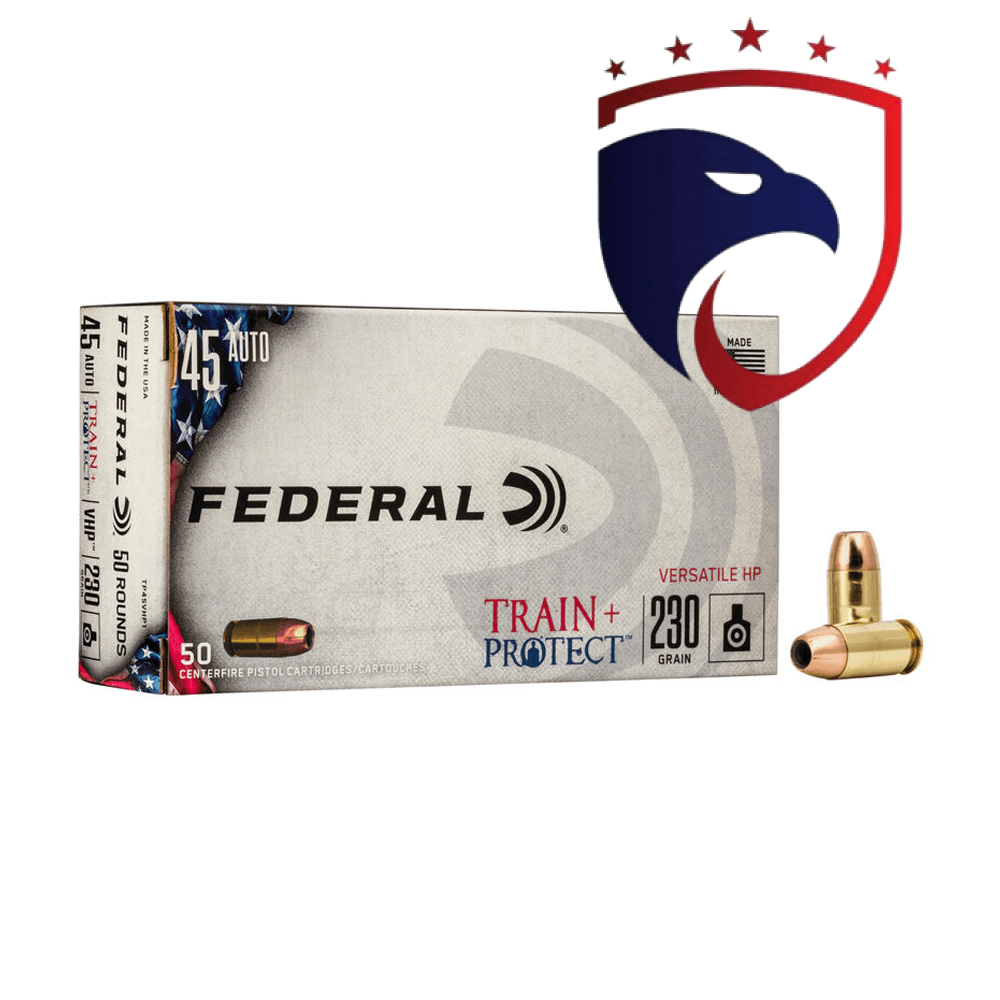 Munição Federal .45ACP VHP Train Protect 230gr Cx.50un