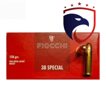 Munição Fiocchi .38SPL FMJ 158gr Cx.50un