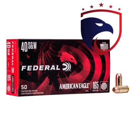 Munição Federal .40S&W FMJ Ball 165gr Cx.50un