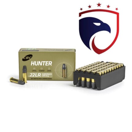 Cartucho CBC .22LR Hunter CHPO 40Gr Subsônico Cx.50un