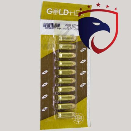 Munição CBC 380 AUTO+P EXPO Gold Hex 85GR