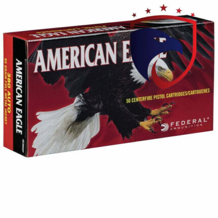 Munição Federal 380 AUTO FMJ AMERICAN EAGLE 95 GR – CX 50