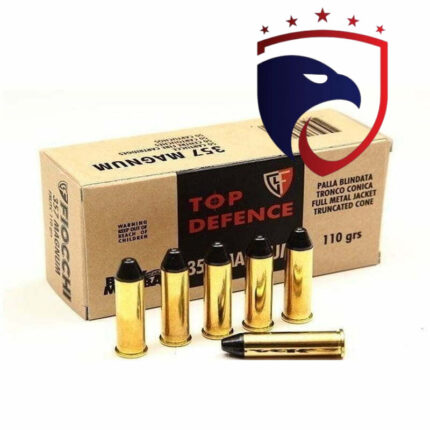 Munição Fiocchi 357 MAGNUM FMJTC BLACK MAMBA 110gr – Cx 50